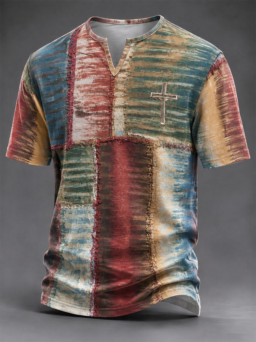 Camiseta vintage de fe para hombre