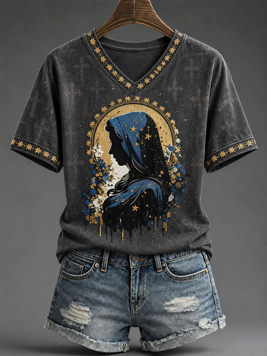 Camiseta Fe Católica para mujer