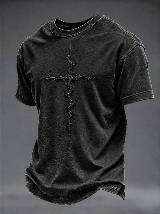 Camiseta estampada de fe para hombre